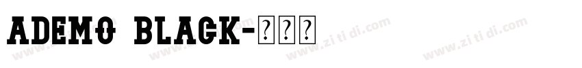 Ademo Black字体转换 Ademo Black字体转换